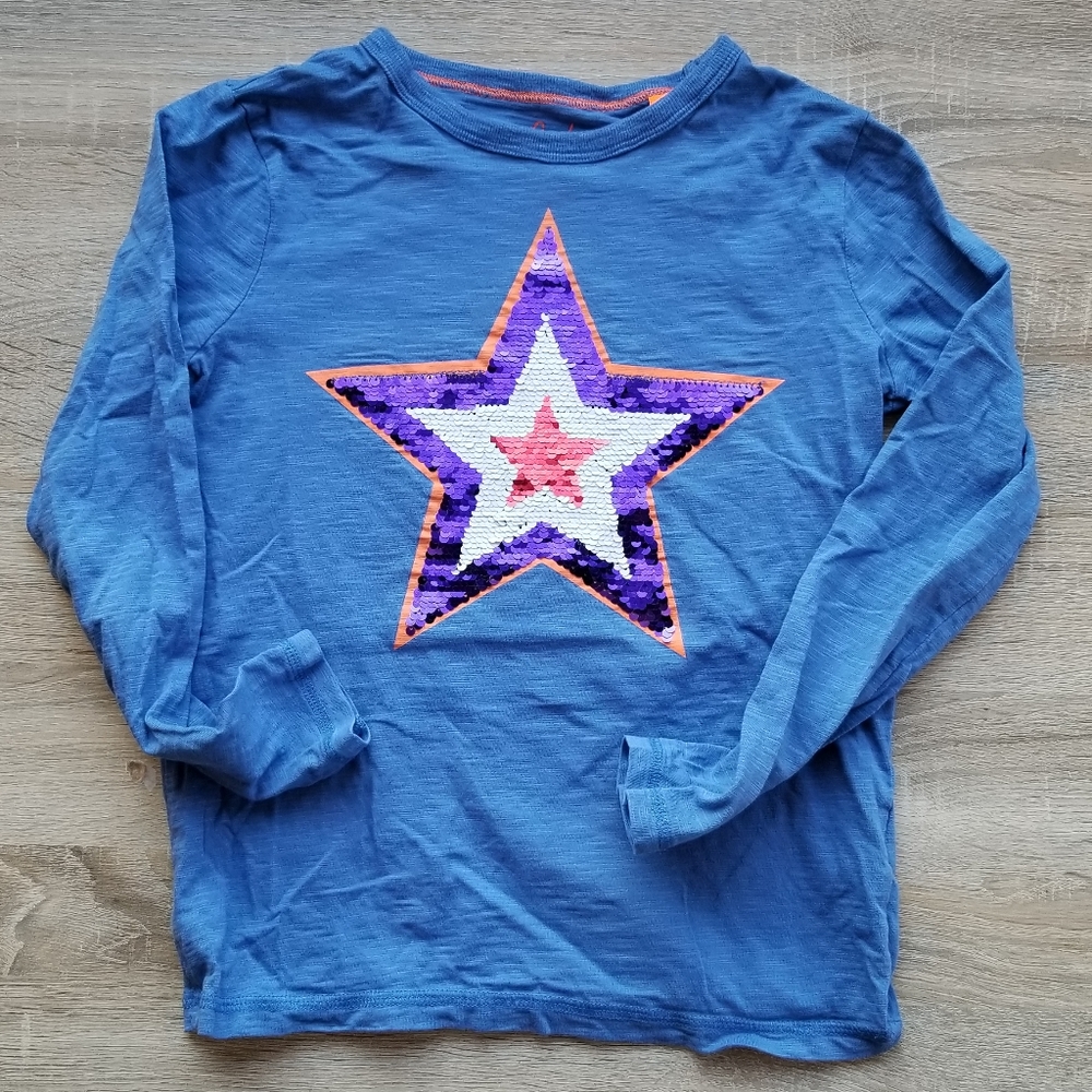 2019 Mini Boden 8-9 years sequin tee - Picture 3 of 15